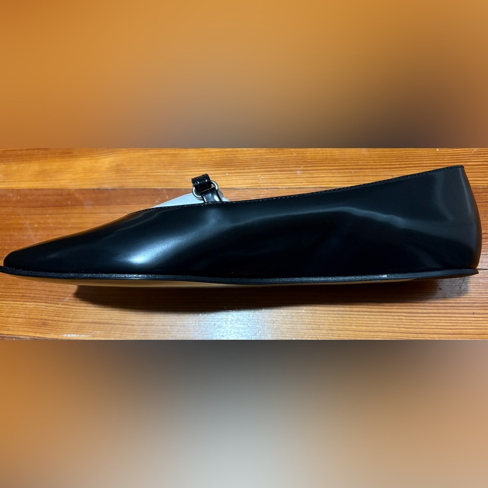 BY FAR Black Patent Mary Jane Flats with Slim Strap - Picture 9 of 14